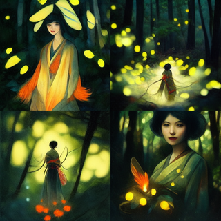 A_firefly_lady_with_a_nine_tailed_fox_in_the_forest_of_J_413d63cc-a727-4f6b-b2fd-0a092212e80f.png