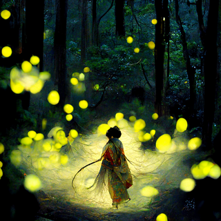 A_firefly_lady_with_a_nine_tailed_fox_in_the_forest_of_J_c190aef4-285d-4a70-b581-df60d768f651.png